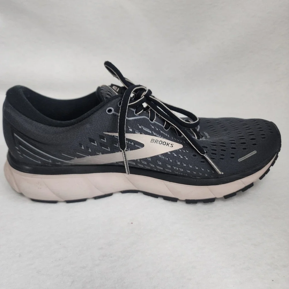Brooks Ghost 13 1203381B062 Womens US 9.5 Running Shoes Black Gray Sneakers